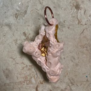 Ocean Art, beautiful Coral with yellow and gold.